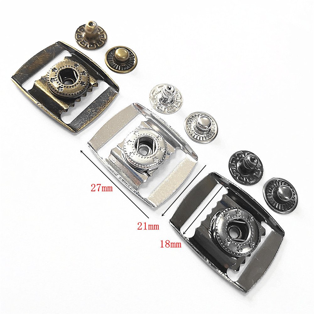 DWDP Metal Closure Snap Buckles Adjustable Brass Closure for Hats