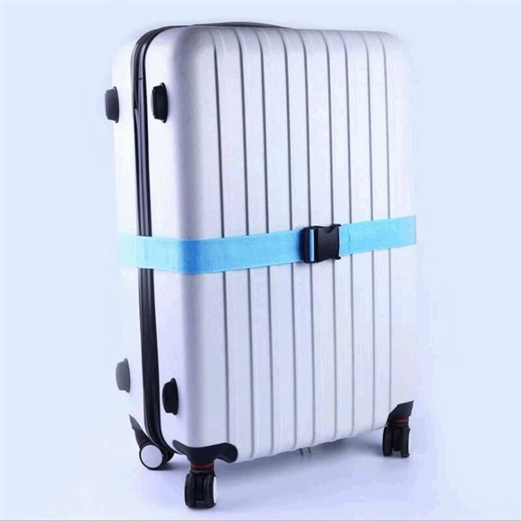 Wholesale Custom Logo Adjustable Travel Luggage Belt Nylon Webbing Luggage Strap Belt