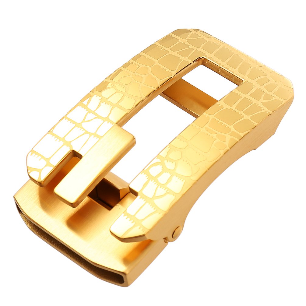 3.5 stainless steel automatic buckle men's business belt buckle factory designed steel buckle belt headLY36-61334
