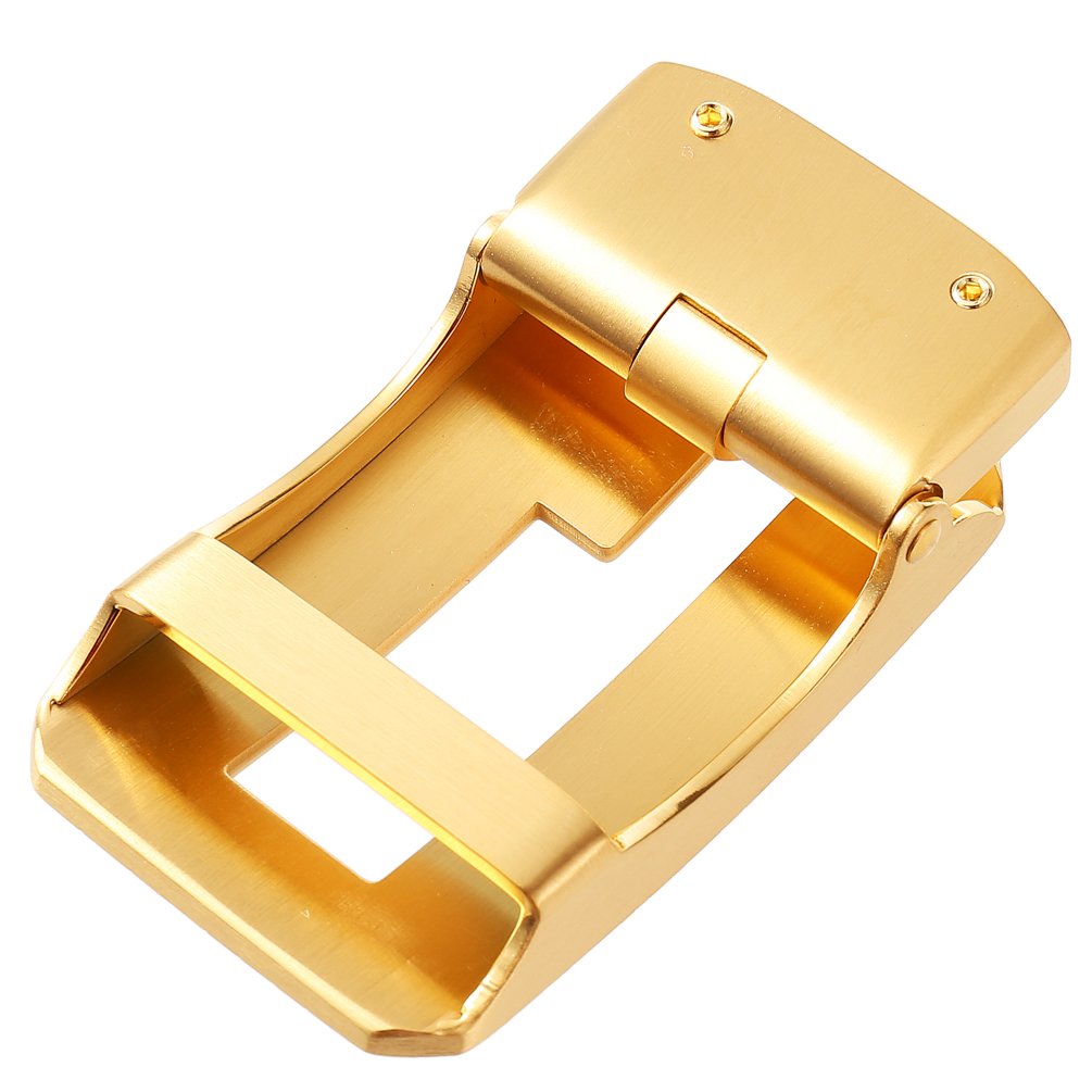 3.5 stainless steel automatic buckle men's business belt buckle factory designed steel buckle belt headLY36-61334