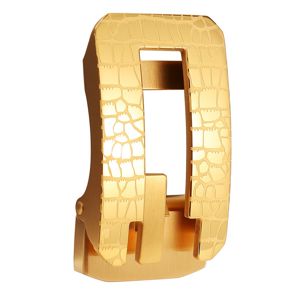 3.5 stainless steel automatic buckle men's business belt buckle factory designed steel buckle belt headLY36-61334