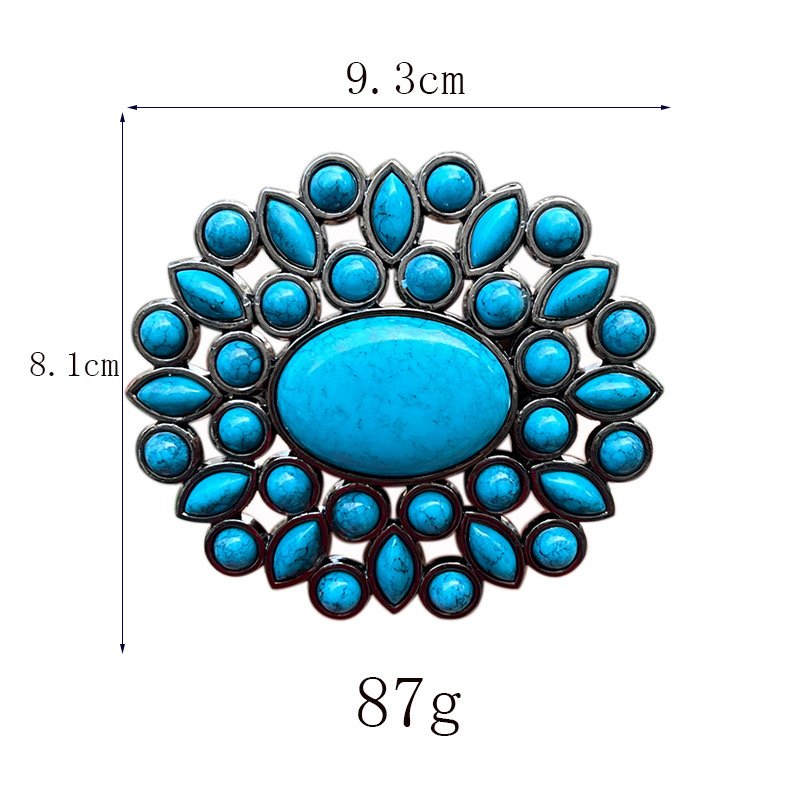 wholesale western cowboy belt buckle Vintage gemstone western belt buckle for men