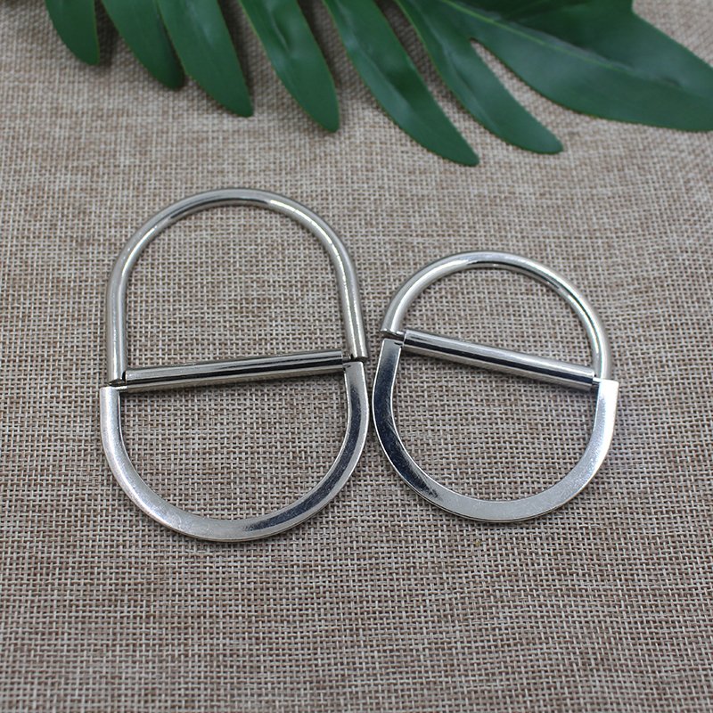Factory direct high quality alloy metal double d ring roller buckle for clothing
