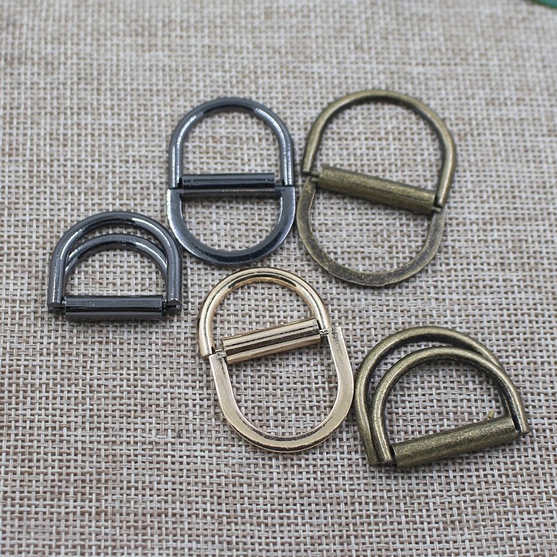 Factory direct high quality alloy metal double d ring roller buckle for clothing