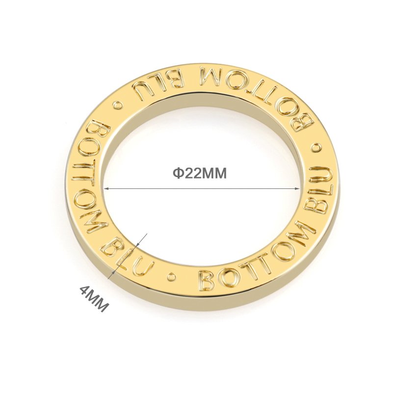 Wholesale 34mm Metal Ring Buckle Gold Plated Metal Circle Ring for Bag