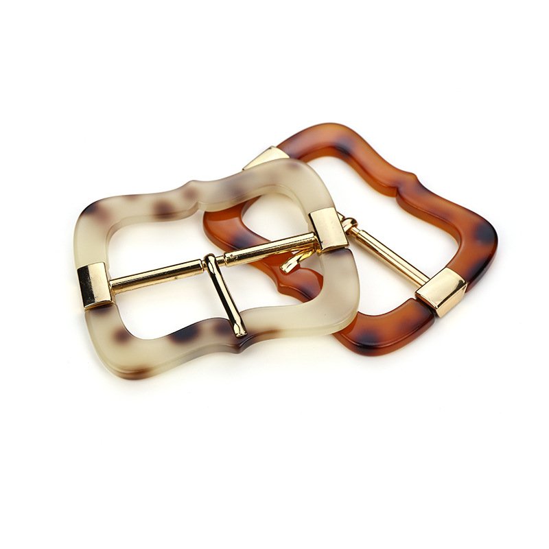 Adjustable Slide Resin Metal Pin Belt Buckles Custom Colorful Plastic Decorative Gold Pin Buckle For Coat Garment Waist Belts