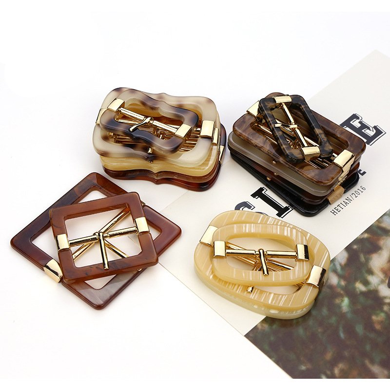 Adjustable Slide Resin Metal Pin Belt Buckles Custom Colorful Plastic Decorative Gold Pin Buckle For Coat Garment Waist Belts