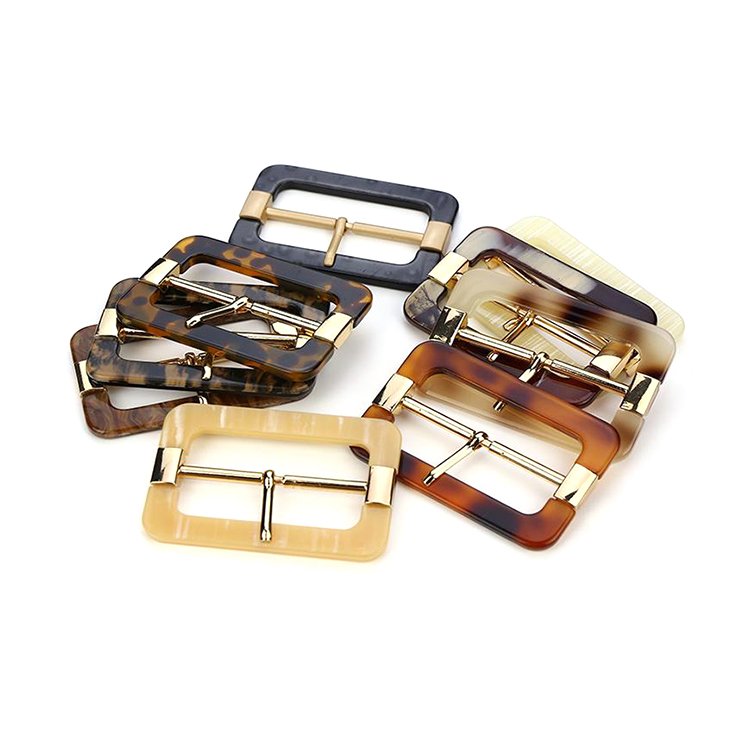 Adjustable Slide Resin Metal Pin Belt Buckles Custom Colorful Plastic Decorative Gold Pin Buckle For Coat Garment Waist Belts
