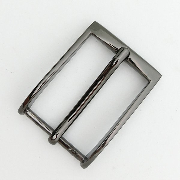 Handbags Accessories Inner Size 30MM Metal Shiny Gunmetal Single Pin Buckles For Men Genuine Leather Belt