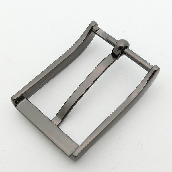 Handbags Accessories Inner Size 30MM Metal Shiny Gunmetal Single Pin Buckles For Men Genuine Leather Belt