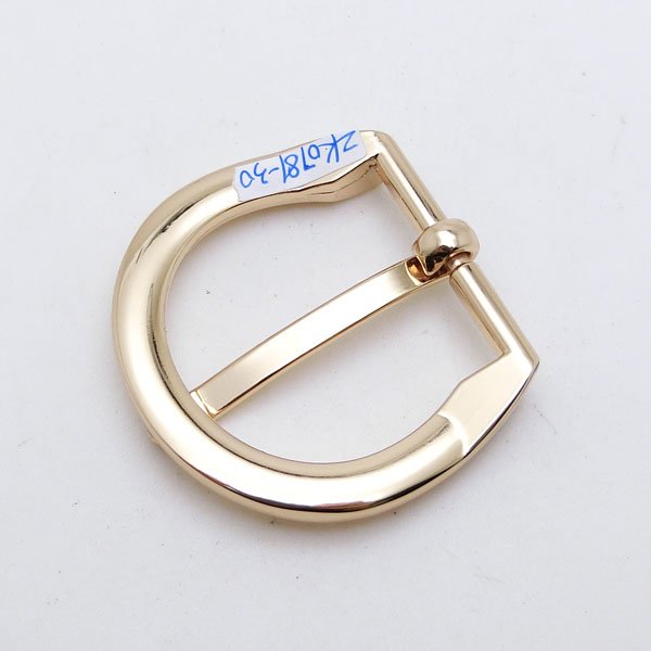 Luggage Hardware Accessories 30mm Zinc Alloy D Shape Gold Color Simple Buckle For Women's Leather Belt Handbag
