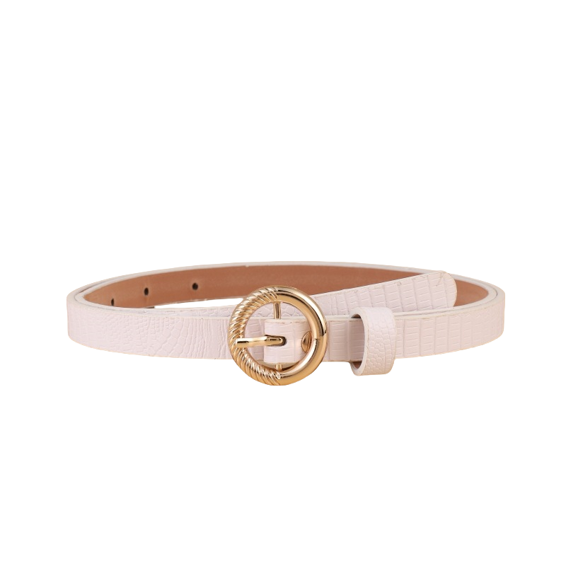 Wholesale PU Leather Fashion Pin Buckle Jeans Belts Ladies Classic Gold Buckle Waist belt for Dress