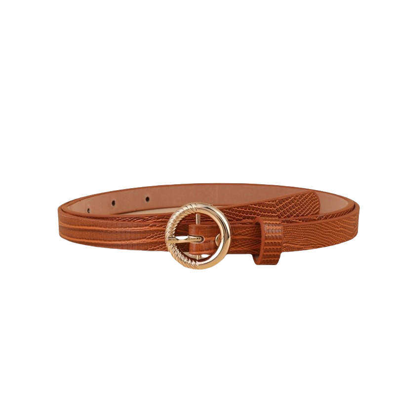 Wholesale PU Leather Fashion Pin Buckle Jeans Belts Ladies Classic Gold Buckle Waist belt for Dress