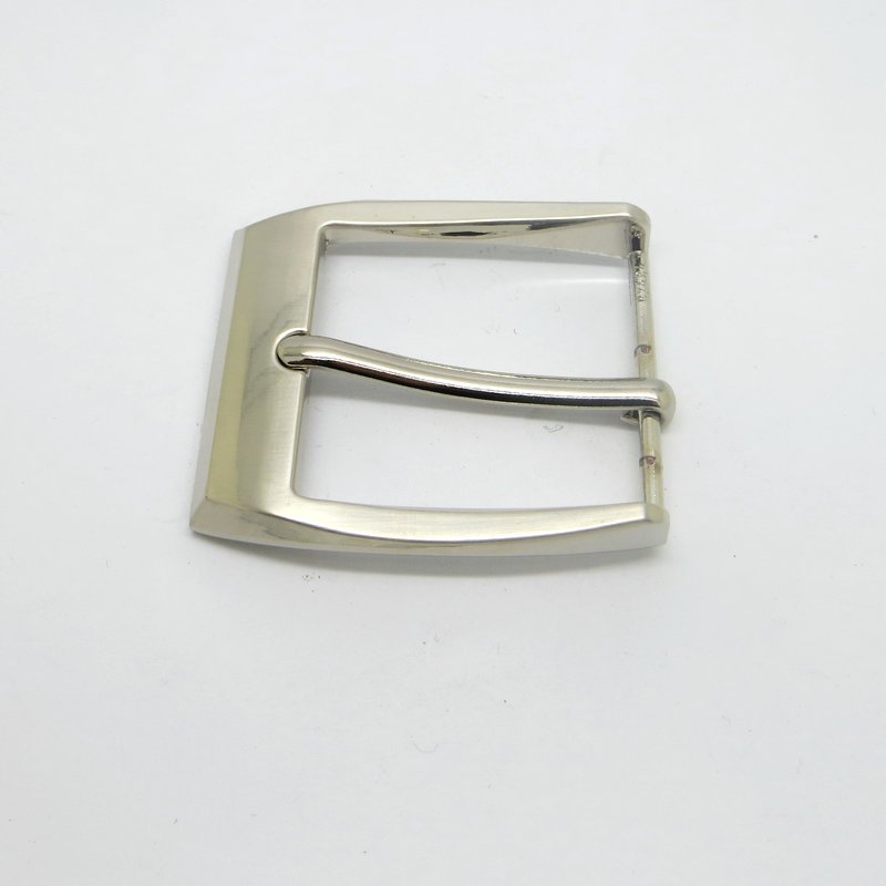 Custom Men's Casual Belt Buckle End Bar Heel bar Buckle Single Pin Half Buckle for Leather Craft Jeans Webbing