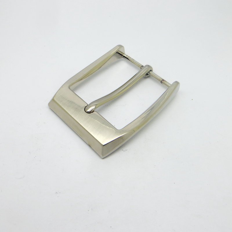 Custom Men's Casual Belt Buckle End Bar Heel bar Buckle Single Pin Half Buckle for Leather Craft Jeans Webbing