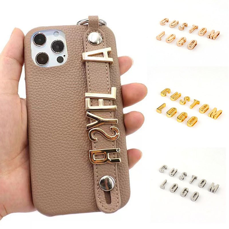 Metal Slide Charms Alloy Alphabet A-Z Alphabet initials Letters for DIY Wristbands Bracelets Jewelry Making and Dog collar set