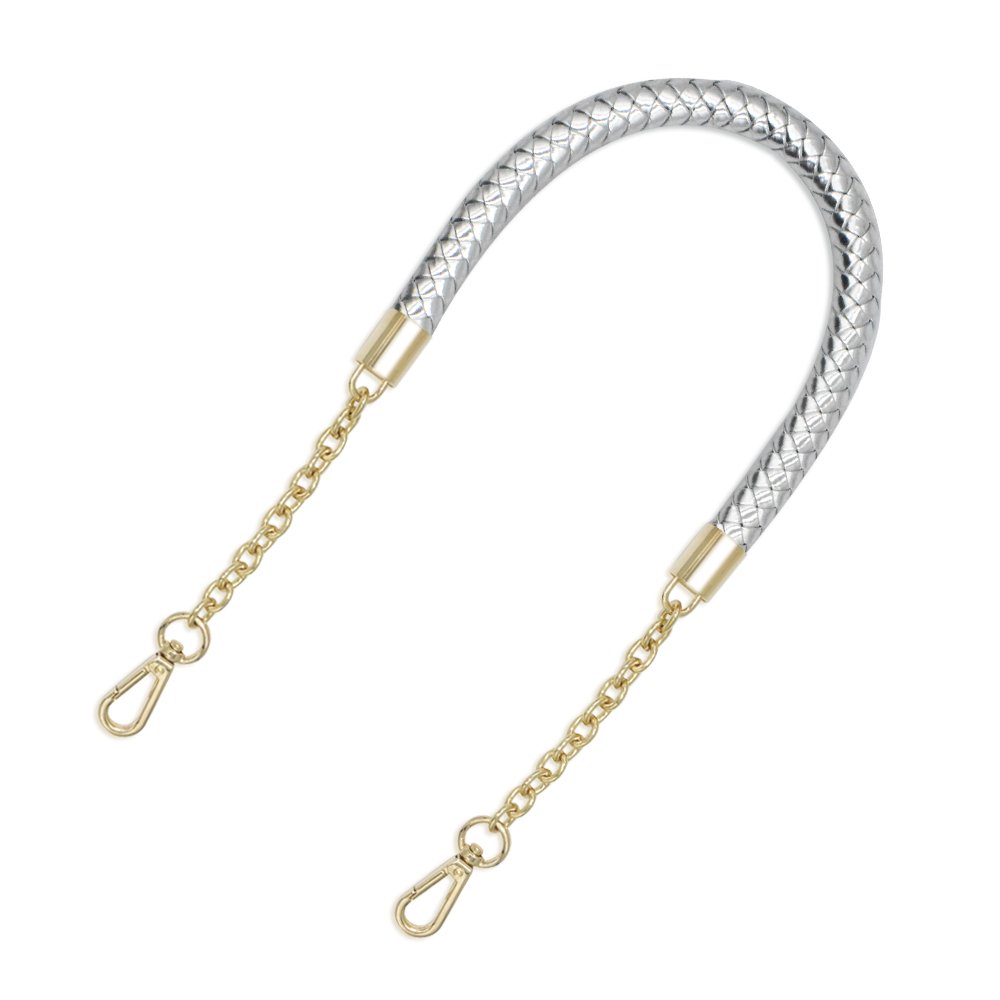 60cm Pu Leather Metal Chain For Shoulder Bags Handbag Buckle Handle DIY Belt For Bag Strap Accessories handle Bag Band