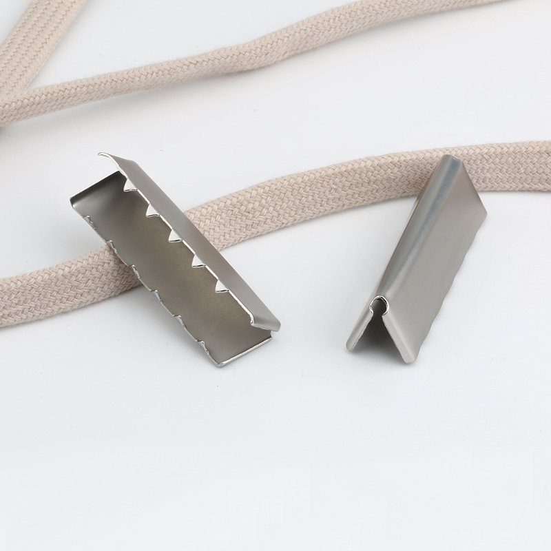 Rectangular Metal Strap Tail Clip Buckle Cord End Diy Clothing Tail Clip Belt End Tips Belt Accessories