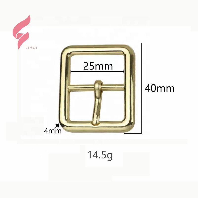 Lihui Fashion custom 25mm gold nickle Swivel metal pin Belt Buckle for backpack