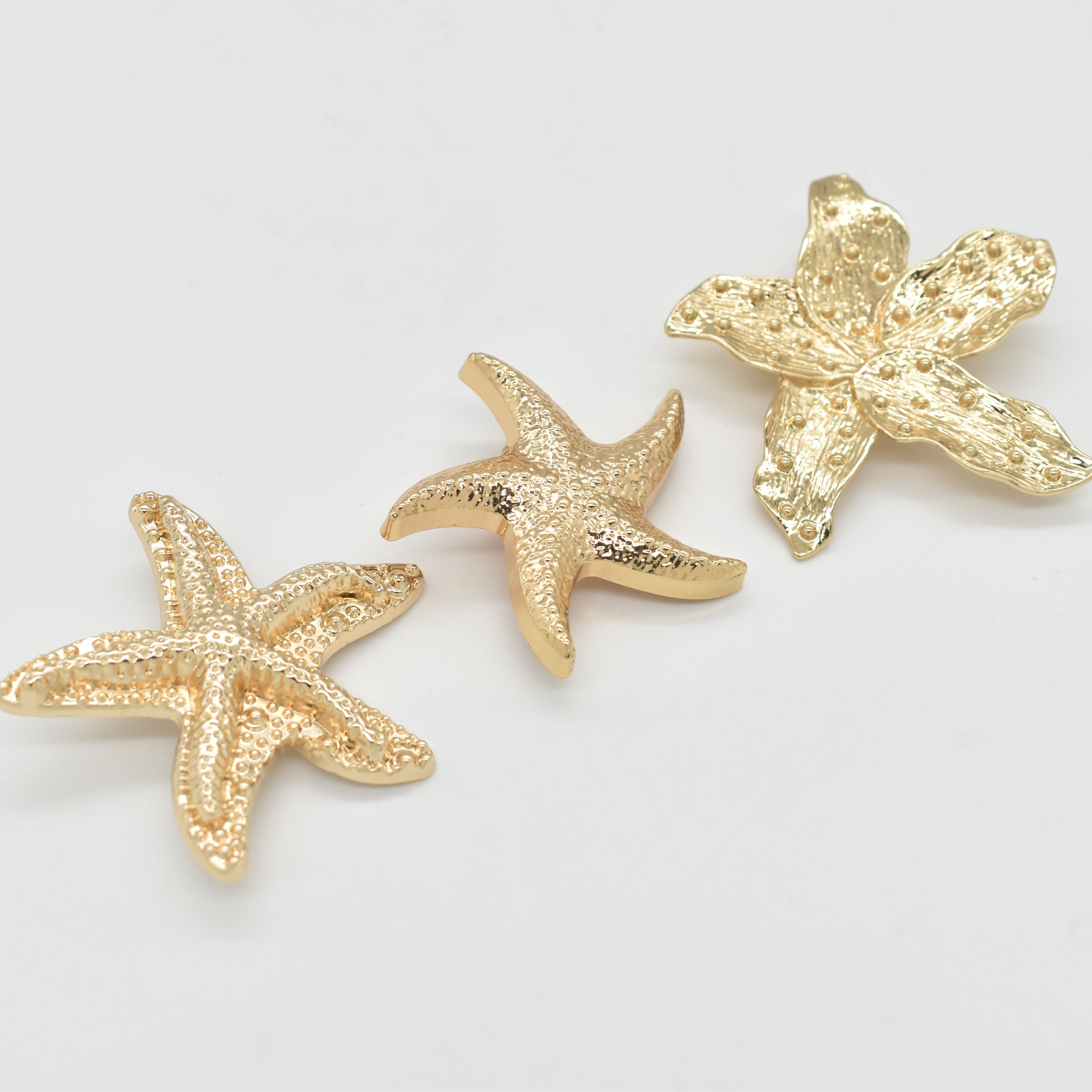 Latest Attractive Design High Quality Shell/Starfish Brooch Zinc Alloy Saltwater Resistance Pearl Buckle For Dress /Swimwear