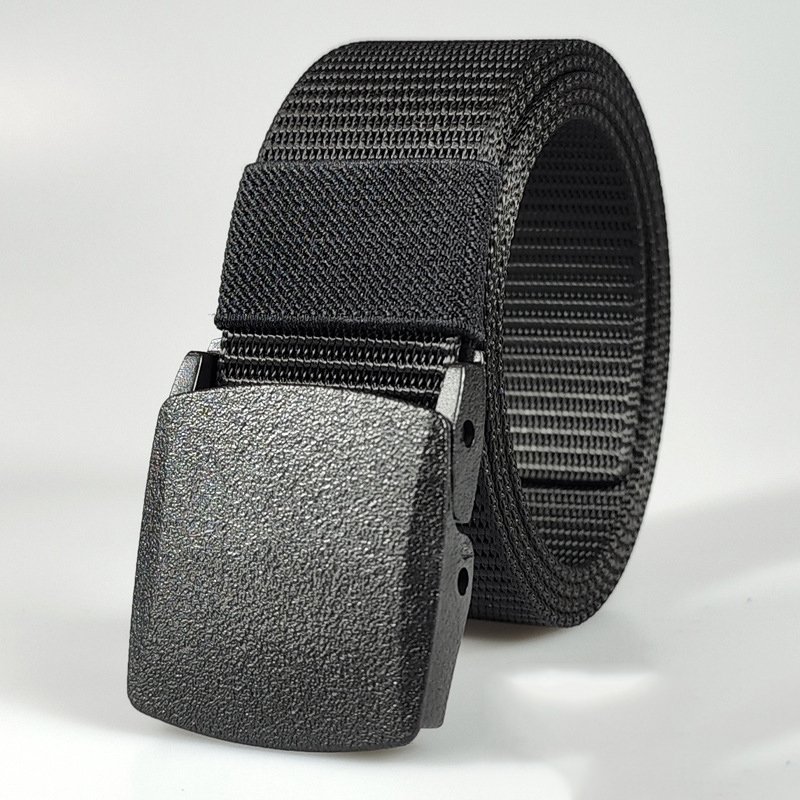 Outdoor Tactical Waist Belt Men's Canvas leisure Belt Casual Nylon Waistband Durable Plastic Buckle Training Belts 120x3.8cm