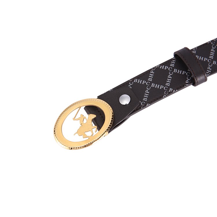 Luxury leather belt Blu Flut customised leather belt for men steel smooth buckle man belts