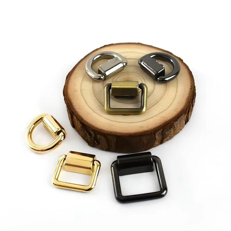Meetee KY905 19mm Luggage And Handbag Hardware Accessories Alloy O D Ring Buckles Bag Strap Side Clip Clasp Buckles