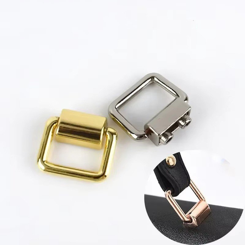 Meetee KY905 19mm Luggage And Handbag Hardware Accessories Alloy O D Ring Buckles Bag Strap Side Clip Clasp Buckles