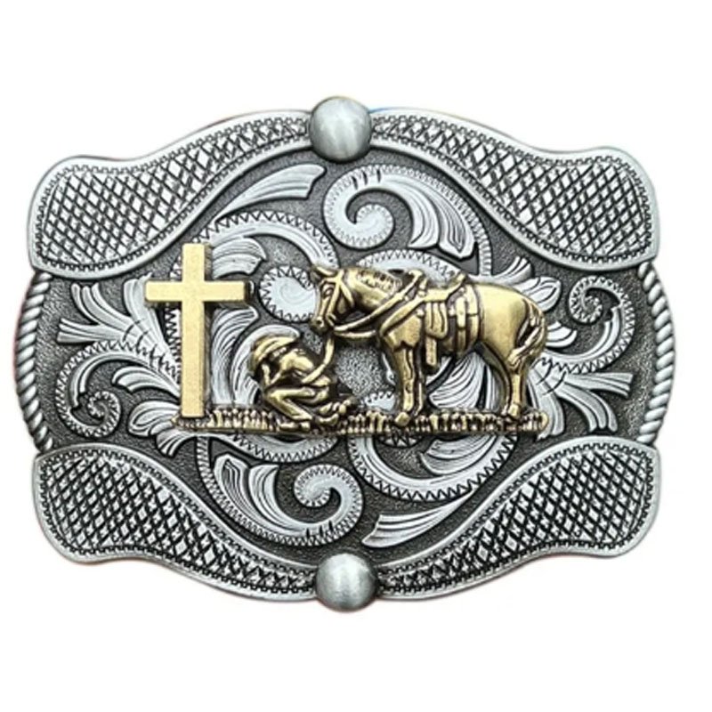 Custom Metal Buckle Belt Logo Fancy Belt Buckle Club Retro Western United States Great American Belt Buckle Stainless Steel