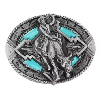 Custom Metal Buckle Belt Logo Fancy Belt Buckle Club Retro Western United States Great American Belt Buckle Stainless Steel