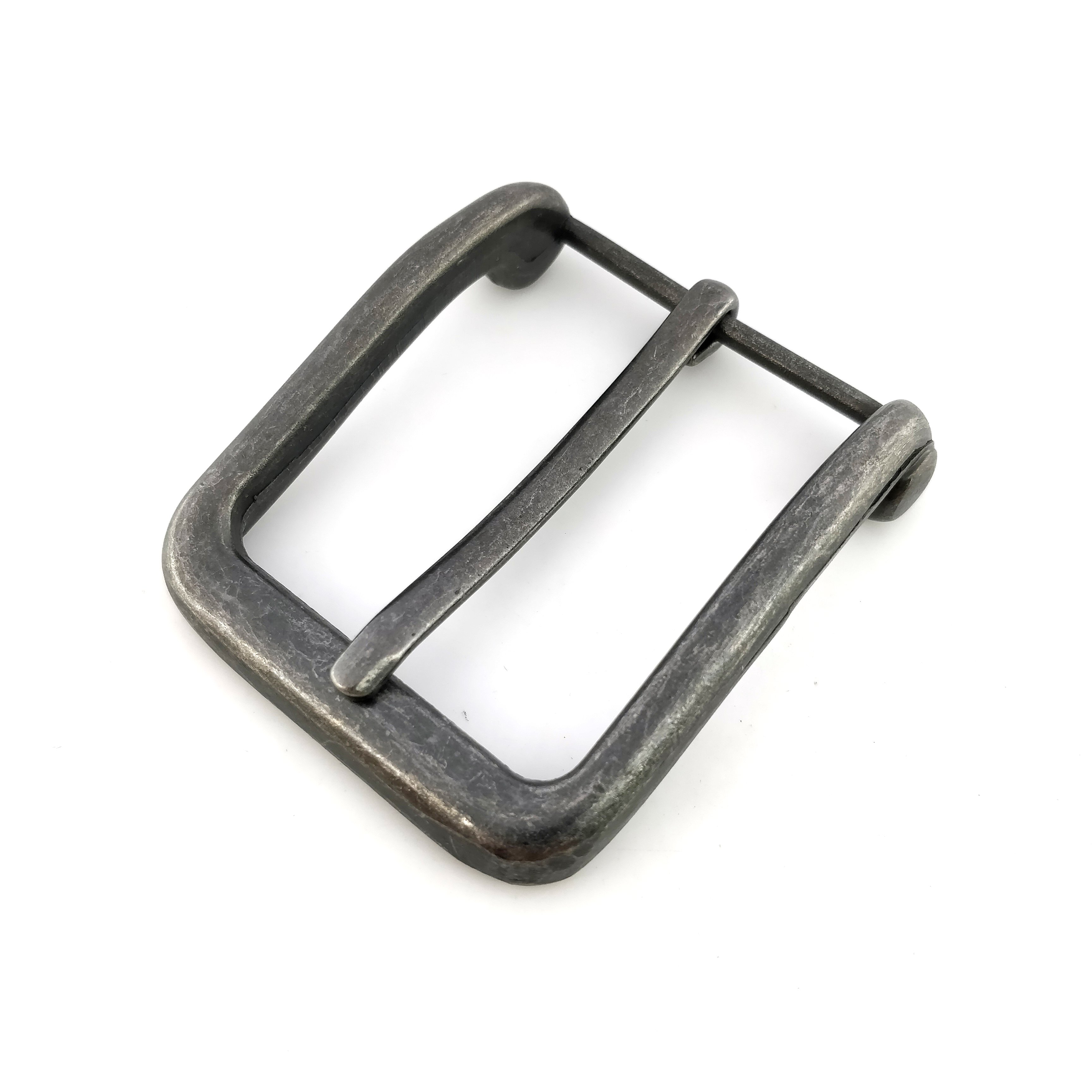 2024 custom pin buckles high silver brushed in creative style popular metal belt buckle for leather belt