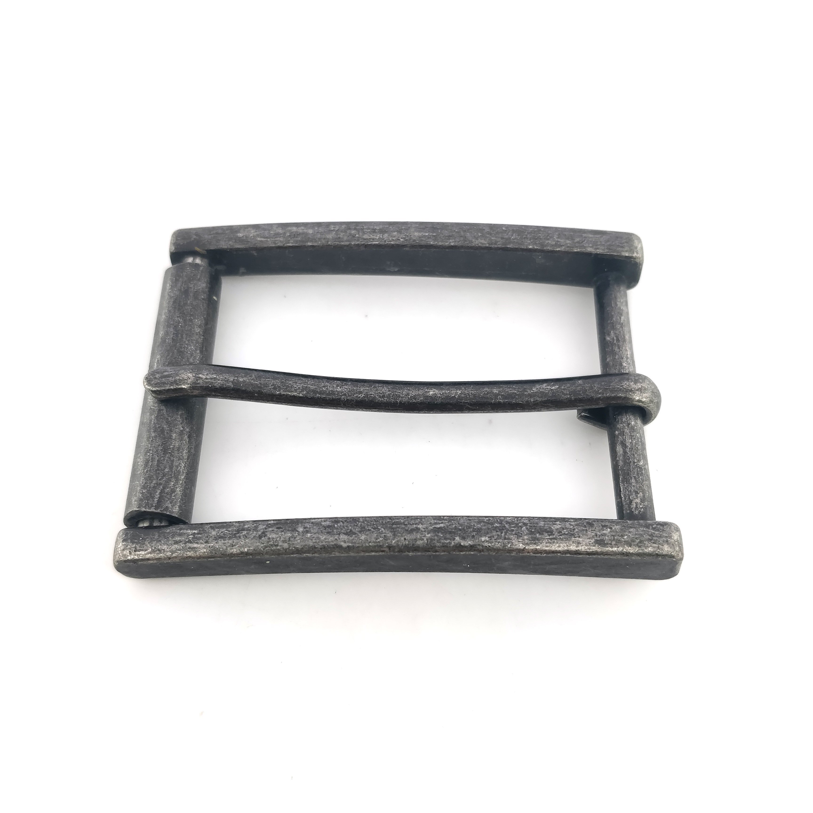 2024 custom pin buckles high silver brushed in creative style popular metal belt buckle for leather belt