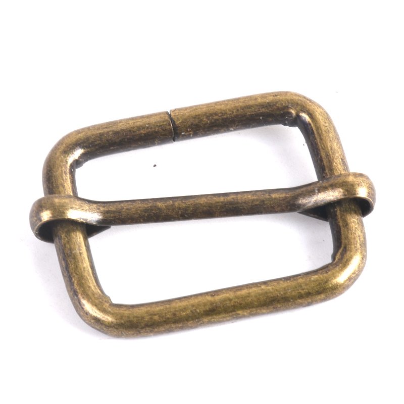 25mm Antique Brass Metal Tri Glide Buckle Adjust Webbing Roller Slider Buckle