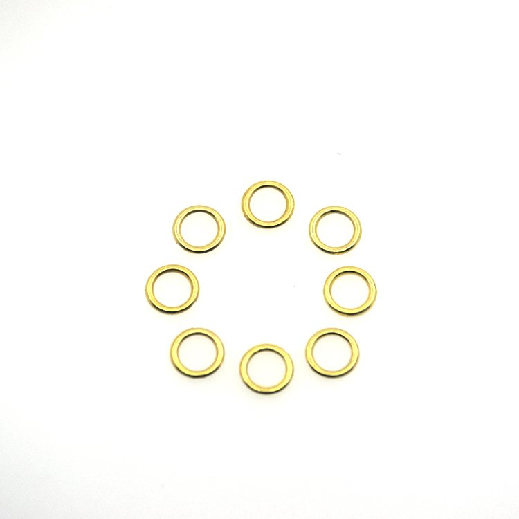 Alloy Swimwear Accessories 6mm Golden Metal Buckle Alloy Bra Strap Adjusters Rings