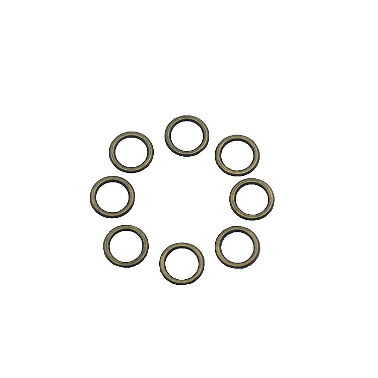 Alloy Swimwear Accessories 6mm Golden Metal Buckle Alloy Bra Strap Adjusters Rings