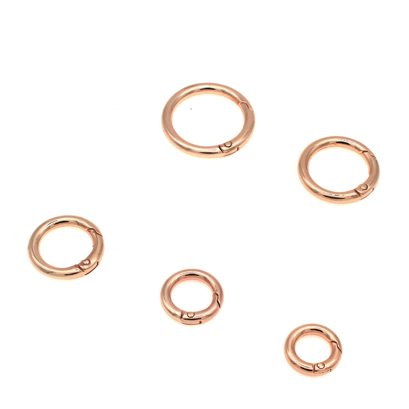 Spring ring open connect chain bag O ring leather bag dog collar circle round ring metal buckle bag parts