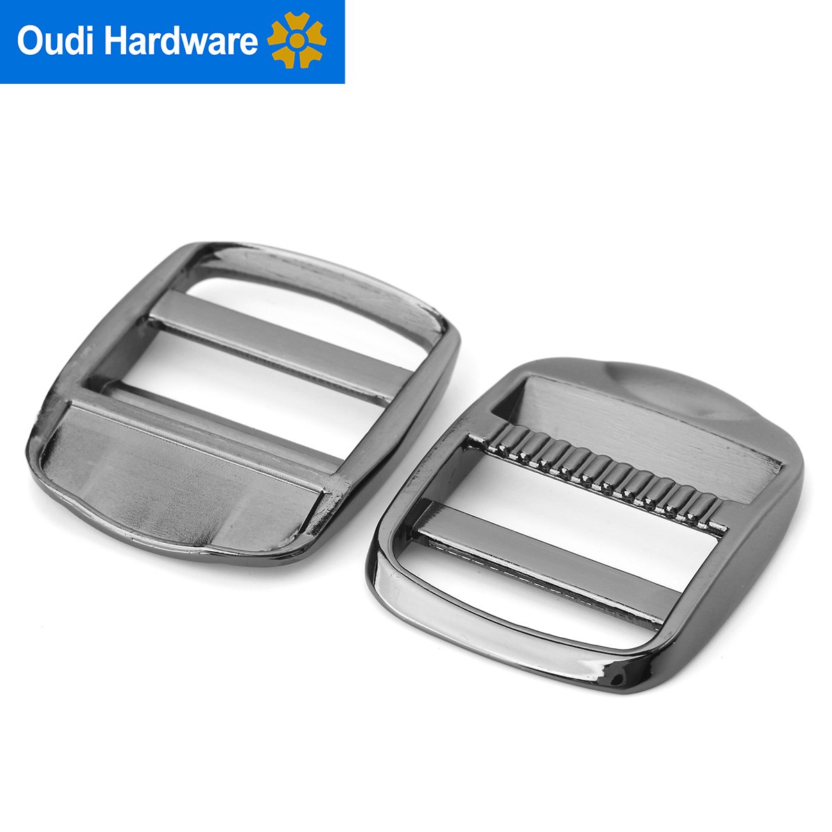 Backpack Metal Adjustable Strap Buckle For Webbing Customized Metal Slide Buckle And Adjusters