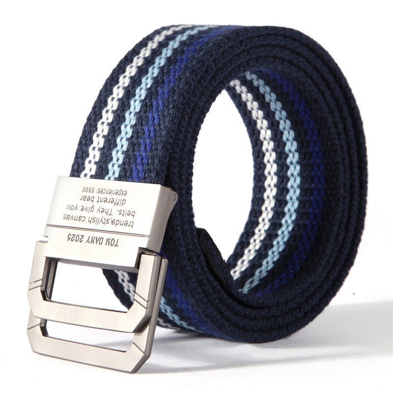 Designer Belt Stylish Nylon Belt Buckle Belt Elastic Material For Men Casual Wear