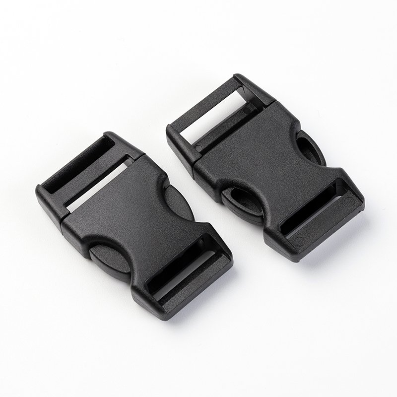 Wholesale Good Quality Webbing Release Plastic Buckle Black Tactical Luggage Cap Insert Strap Side Release Fast Plastic Buckle