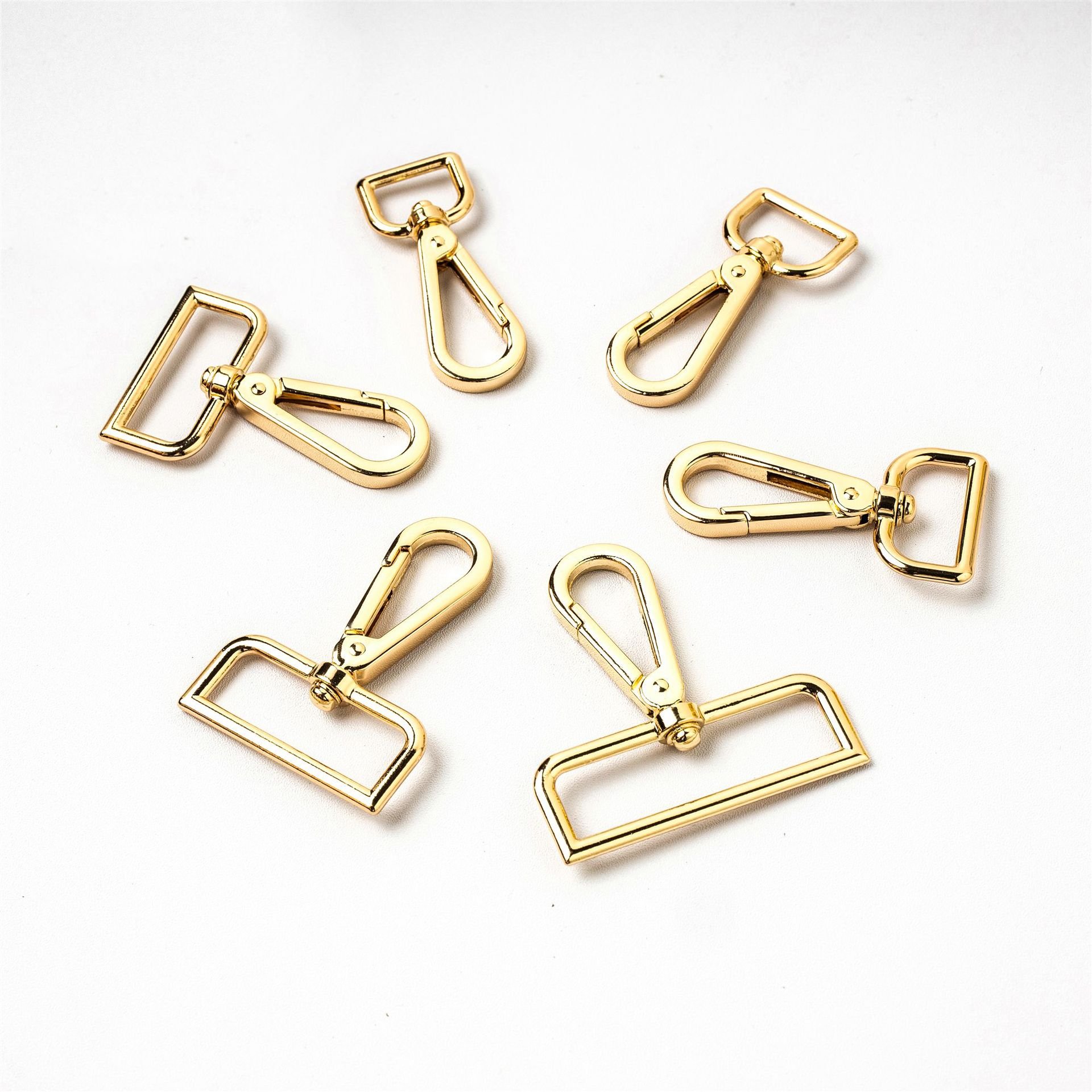High quality Metal Bag Belt Accessories Bag Strap Connectors Buckle Swivel Bag Snap Hook Clips For Handbag