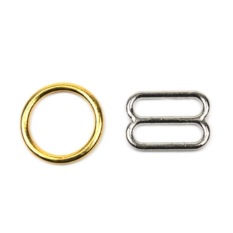 High Quality Lingerie Accessories Bra Buckle Swimwear Clip Accessories Adjuster Metal Ring Slider Bra G Hook