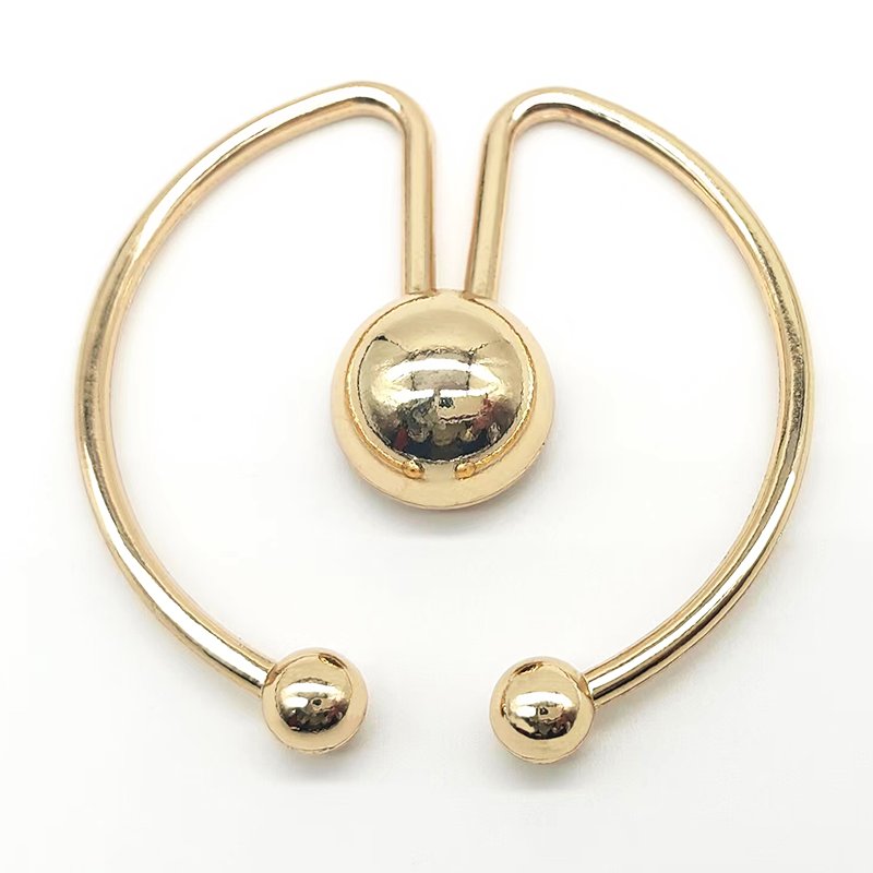 Wholesale Reusable Resistant Bikini Metal Ring Bra Strap Metal Ring Slider Connector Hook Adjusters Bikini Clasp