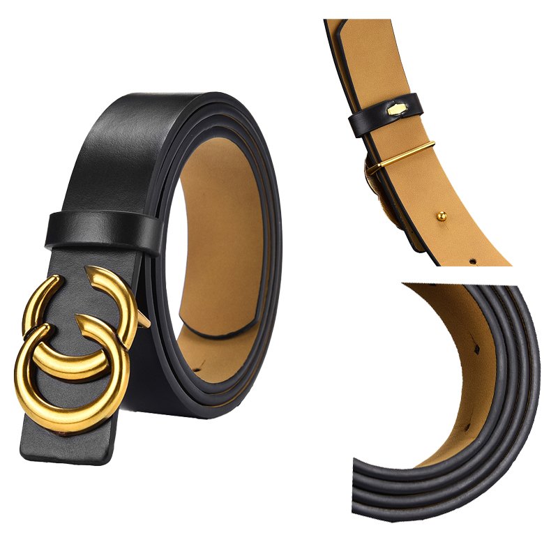 2022 New Products Pu Leather Jeans Waist Belts Fashion PU Leather Jeans Belt with Double C Buckle