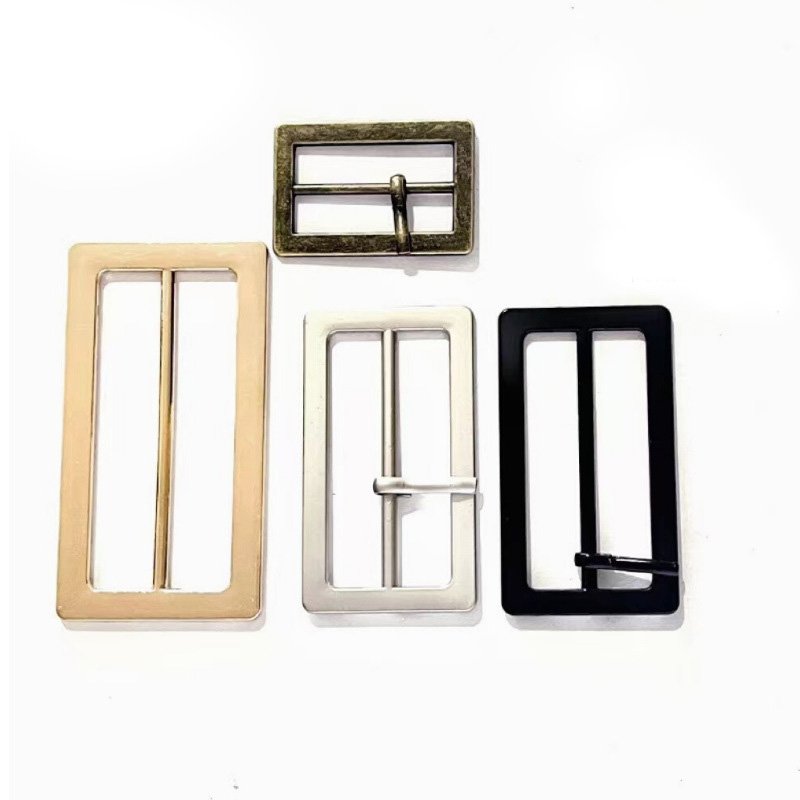 Women's Durable Silver Coat Accessories with Custom Plating Alloy Front Buckle Metal Sluiting Clasp Acrylic Adhesive Masking