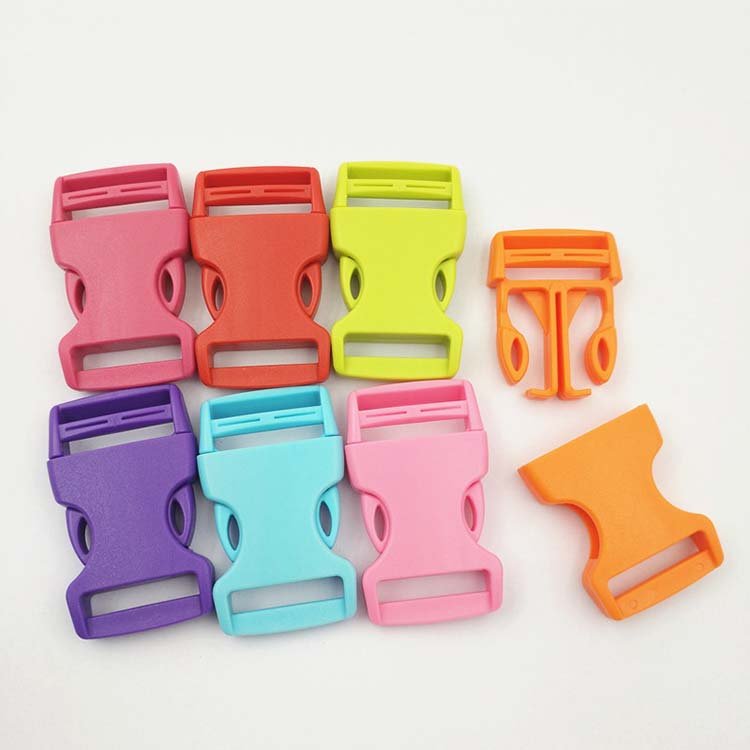 Colored Plastic Side Release Buckle 25mm Adjustable Quick Plastic recycled release Release Buckles for Backpacks