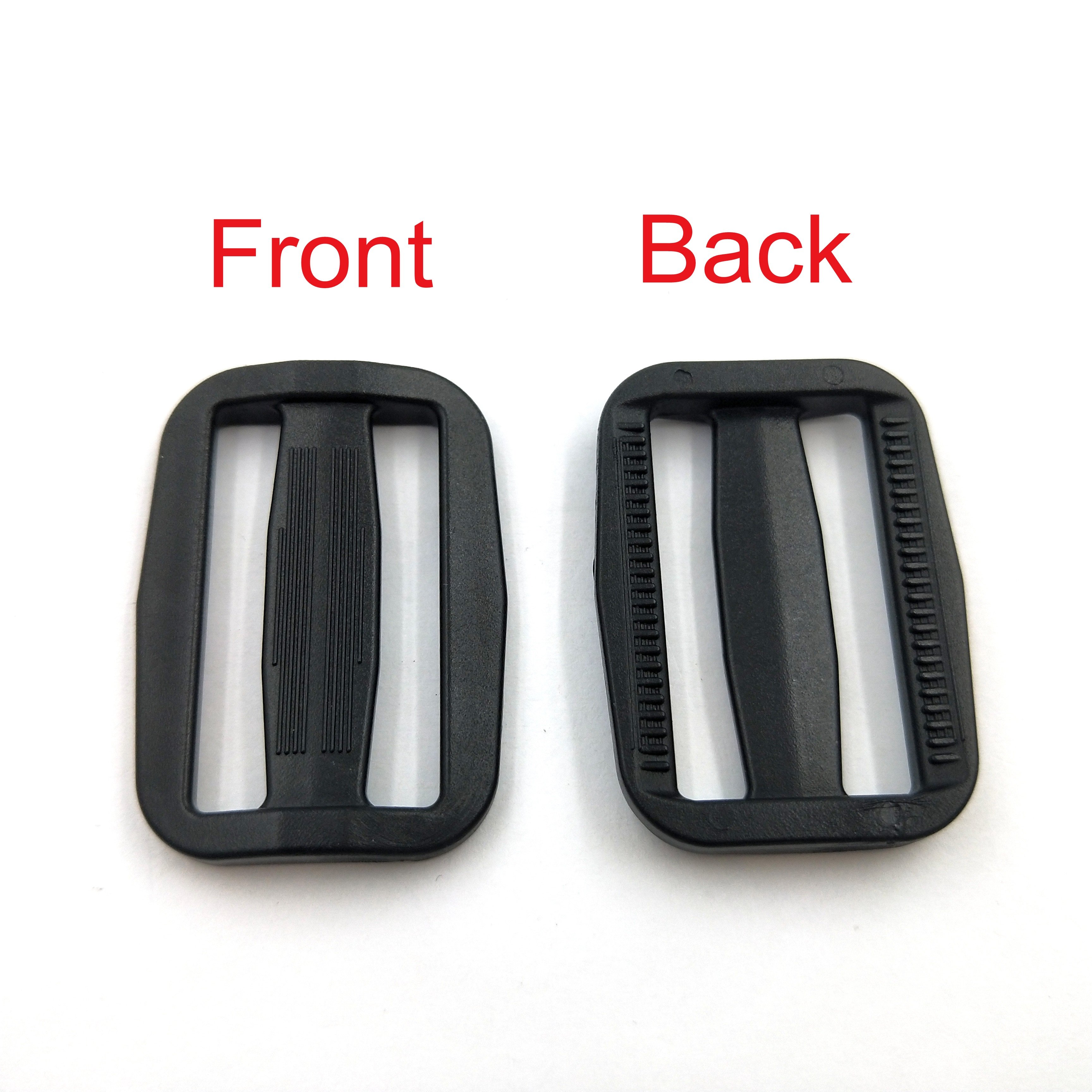 Durable 38mm plastic tri-glide adjustable buckle for backpack strap webbing