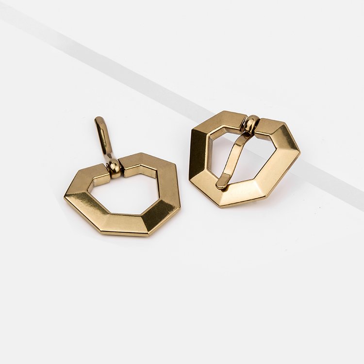 Heavy Duty Metal Pin Ring Buckle Handbag Belt Webbing Pin Half Lock Buckles for Backpack Clothes