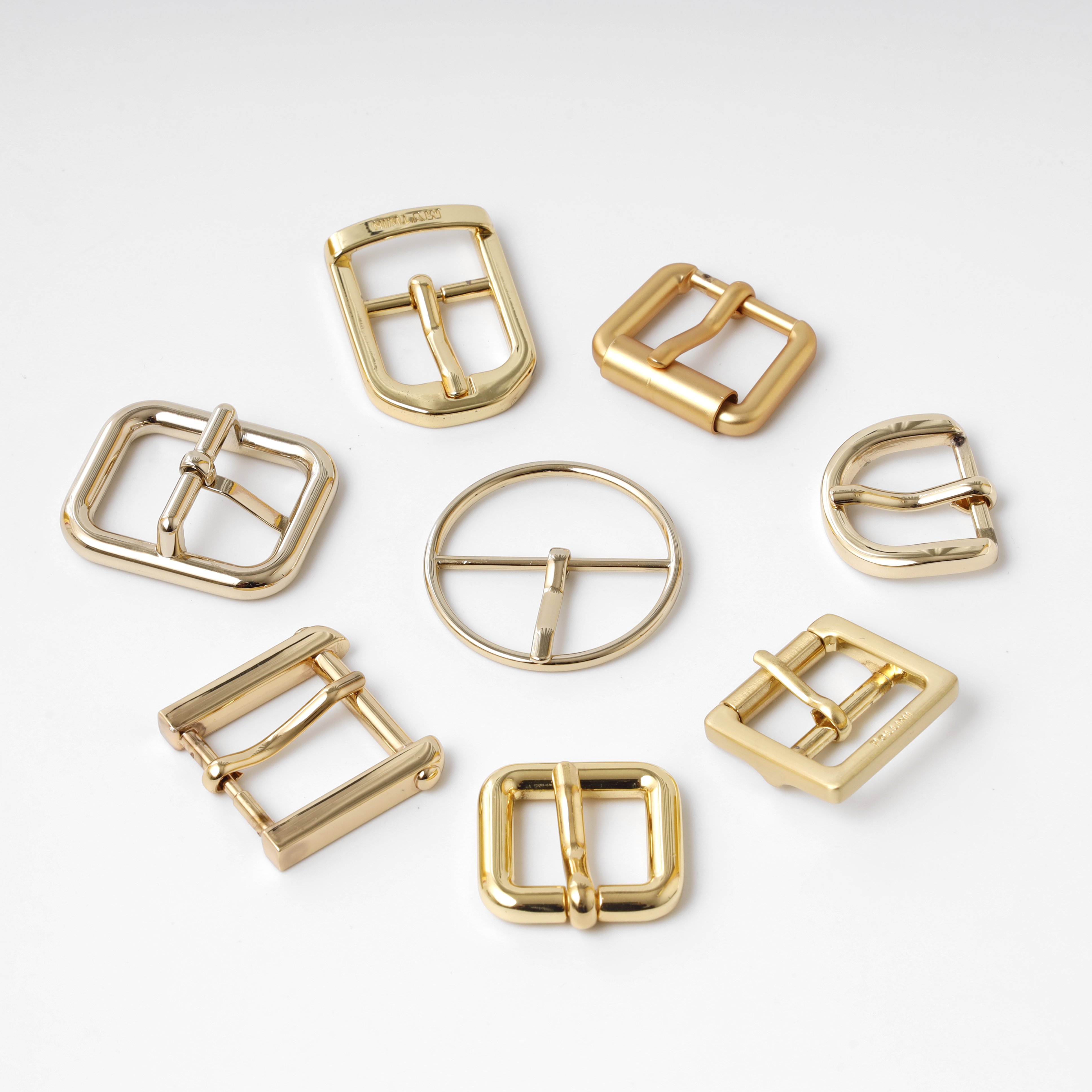 Heavy Duty Metal Pin Ring Buckle Handbag Belt Webbing Pin Half Lock Buckles for Backpack Clothes
