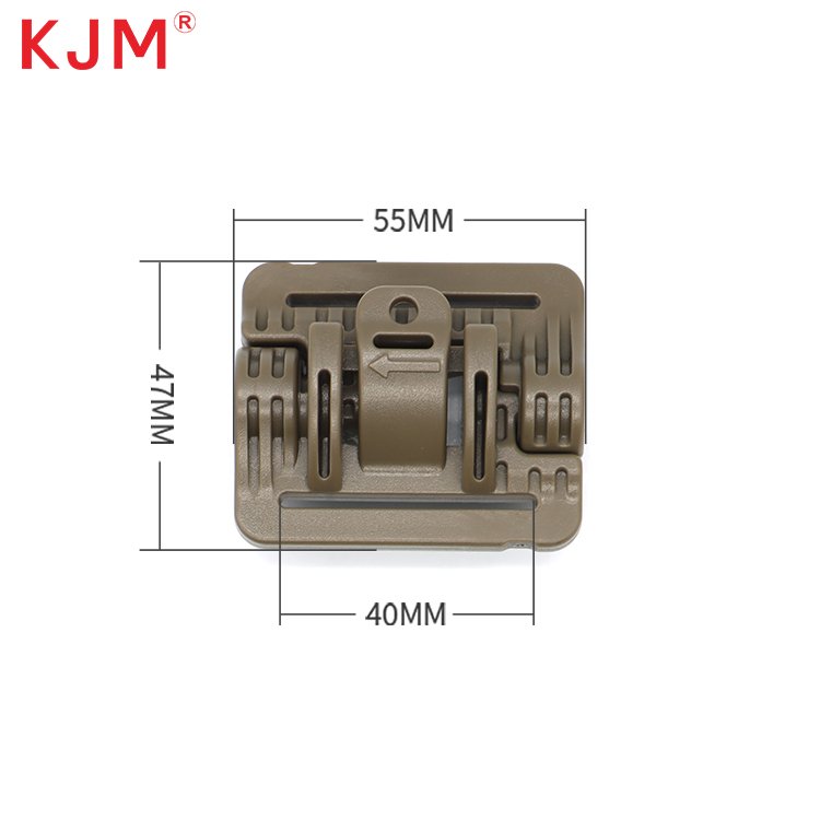 Recycled Pom Adjustable Molle Clip Tactical Quick Side Release Plastic Belt Buckle with Lock for Tactical Vest