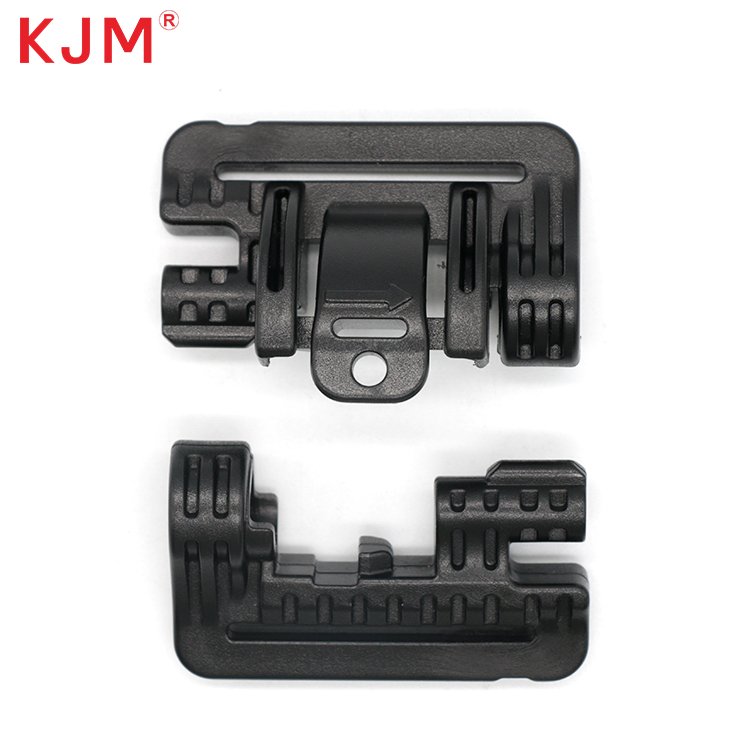 Recycled Pom Adjustable Molle Clip Tactical Quick Side Release Plastic Belt Buckle with Lock for Tactical Vest